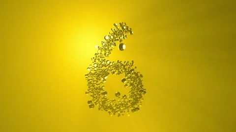 Yellow Bubble Numbers Countdowns background Stock Footage 303516616