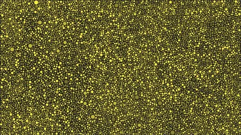 Yellow Bubbles Circles on Yellow Background Dots Illustrazione stock
