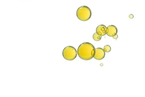 Yellow bubbles 스톡 사진