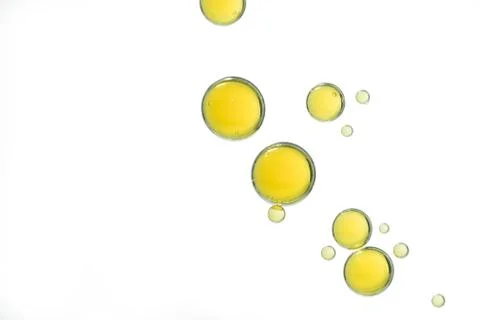 Yellow bubbles Stock Photos