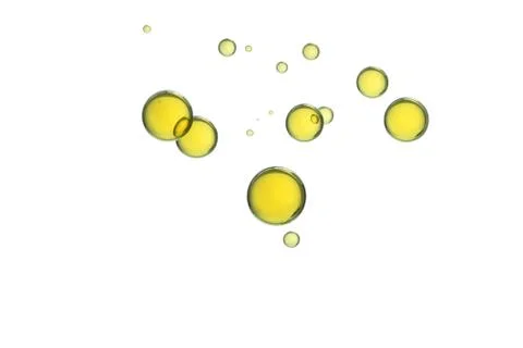 Yellow bubbles Stock Photos