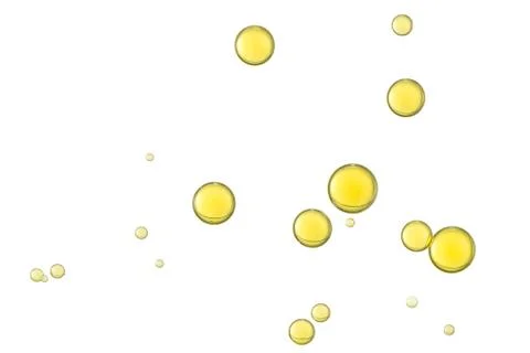 Yellow bubbles Stock Photos