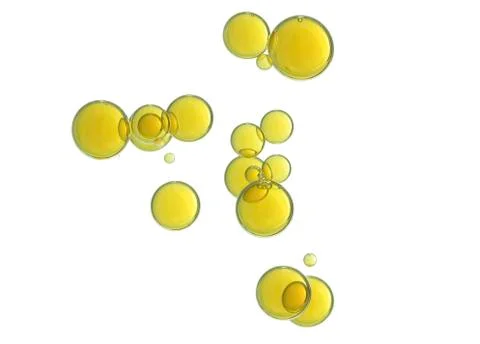 Yellow bubbles Stock Photos