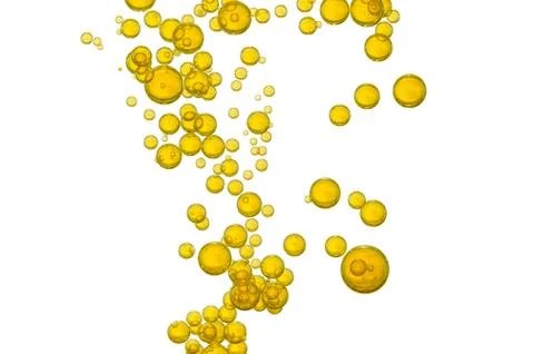 Yellow bubbles Stock Photos