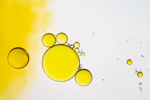 Yellow bubbles Stock Photos