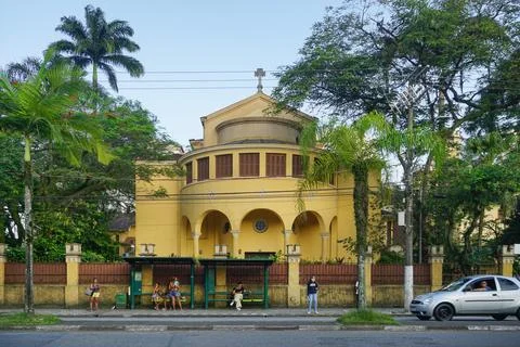 Yellow building Stock Photos