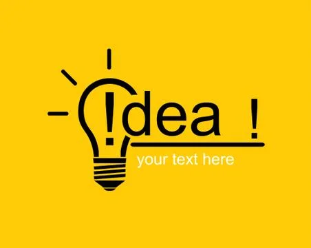 Yellow bulb, Bulb icon Stock Illustration