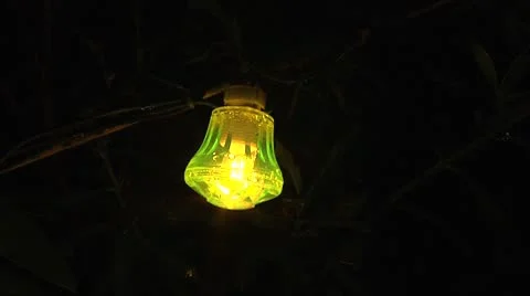Yellow bulb. Video stock 8862593