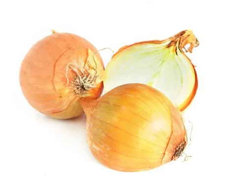 Yellow bulb on white background Stock Photos