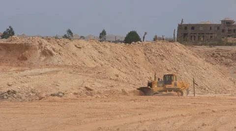 Yellow bulldozer Stock Footage 952482