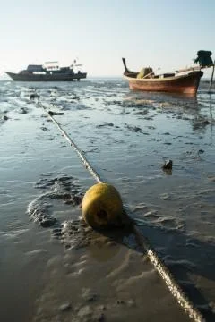 Yellow buoy Stock Photos