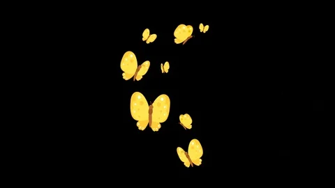 Yellow butterfly Stock Footage 128626927