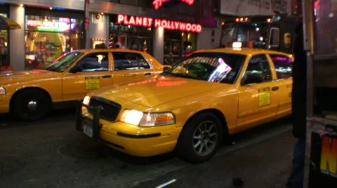 Yellow cab Video stock 64847