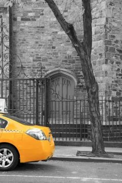 Yellow cab Stock Photos