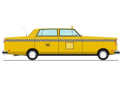 Yellow cab. S Stock Illustration