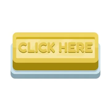 "Yellow call to action button illustration Stock Illustration