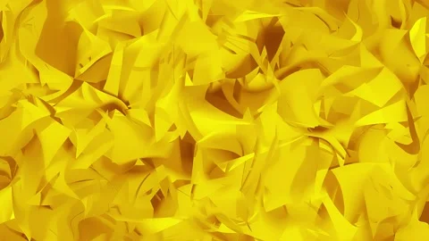 Yellow Calm Wavy Abstract Background 4K Stock Footage 135814580