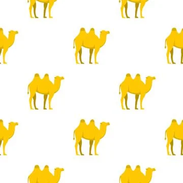 Yellow camel pattern seamless 스톡 일러스트