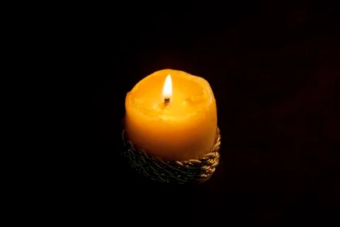 Yellow Candle Stock Photos