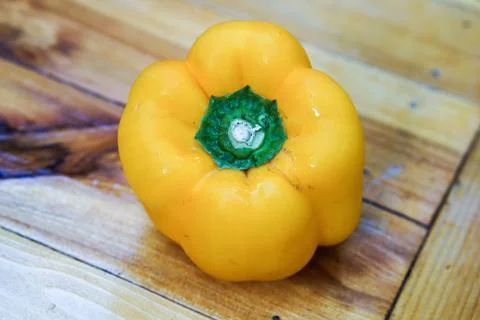 Yellow capsicum Stock Photos