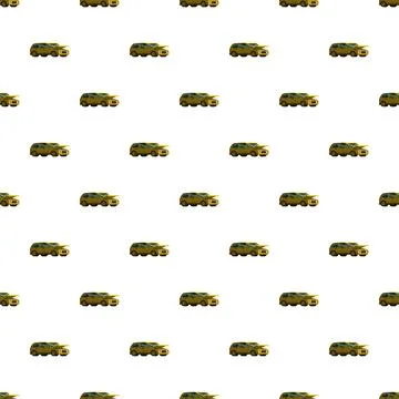 Yellow car breakdown pattern over white background Stock Illustration
