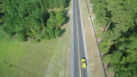 Yellow Car Stock Footage 82269814