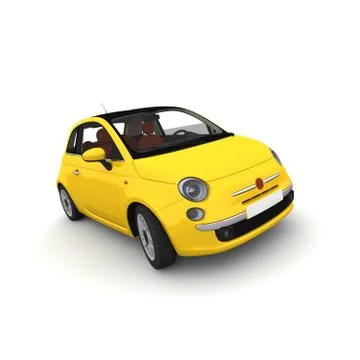 Yellow car Stock Illustration