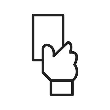 Yellow Card icon vector image. Suitable for mobile apps, web apps &amp; print media. Stock Illustration