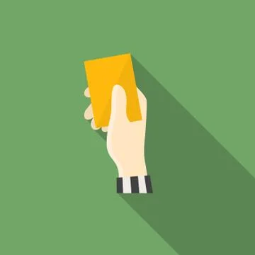 Yellow card Stock Illustration