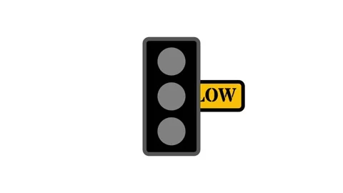 Yellow Caution Alert Stock Footage 334237978