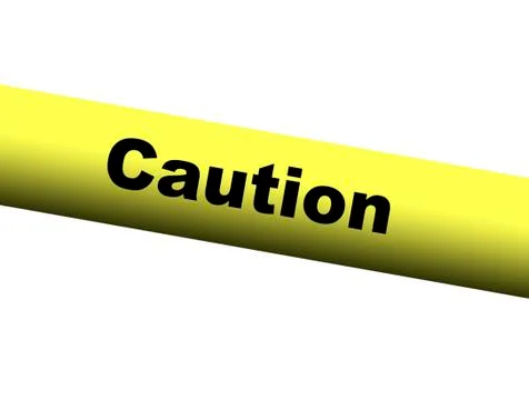 Yellow caution barrier tape Stock Illustration