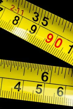 Yellow centimeter Stock Photos