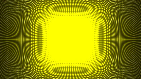 Yellow Central Panel Expanding Matched Warped Lens Edges Stock Footage 143898716