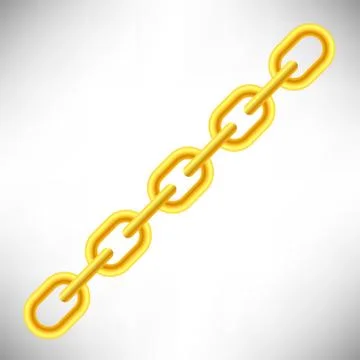 Yellow Chain Stock Illustration