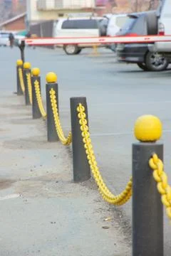 Yellow chain Stock Photos