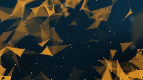 Yellow chaotic rhombuses Stock Footage 243310101