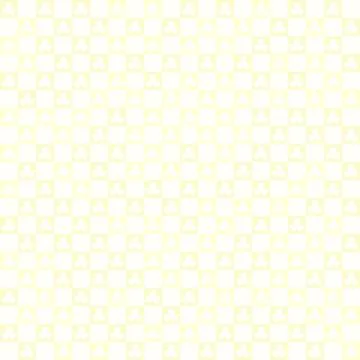 Yellow checkered shamrock pattern. Seamless square background Stock Illustration