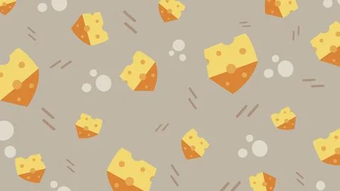 Yellow Cheese Ball Background Illustrazione stock