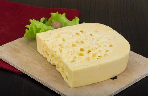 Yellow cheese Stock Photos