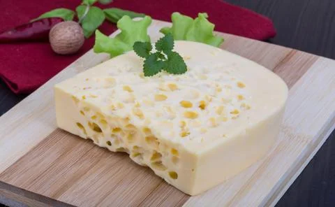 Yellow cheese Stock Photos