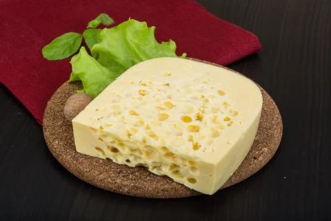 Yellow cheese Stock Photos