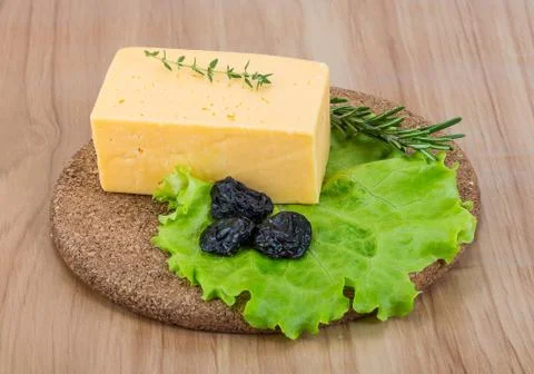 Yellow cheese Stock Photos