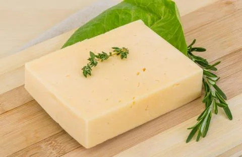 Yellow cheese Foto stock
