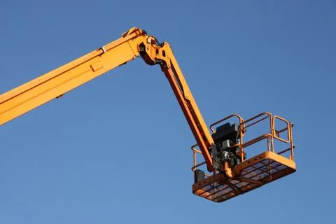 Yellow Cherry Picker. Stock Photos
