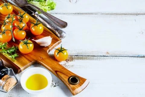 Yellow cherry tomatoes Stock Photos