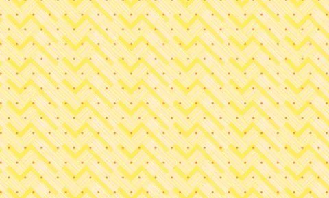 Yellow Chevron Polka Dot Pattern Seamless Background With Retro Geometric T.. Stock Illustration