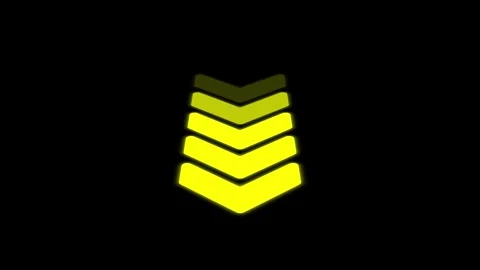 Yellow chevrons graphic motion background with abstract glowing effect and .. Stock Footage 341228690