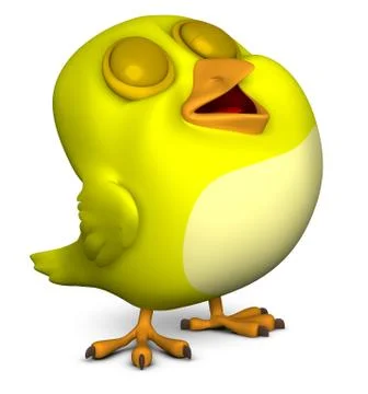 Yellow chicken 스톡 일러스트