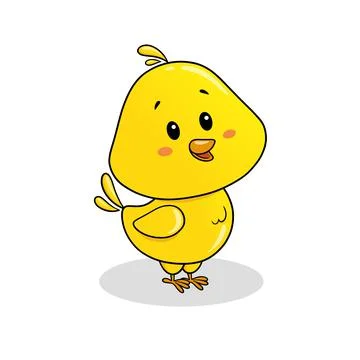 Yellow chicken Stock Illustration