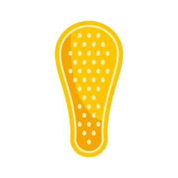 Yellow chicken skin texture flat vector icon Stock Illustration